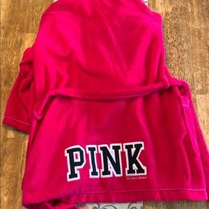 PINK terry cloth robe